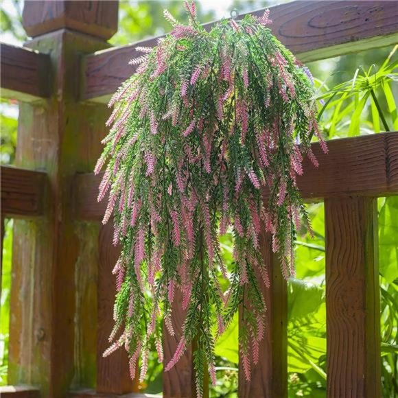 6Pcs (Each 30.7'')Artificial Lavender Bouquet Fake Hanging Vines Plants for Door - Picture 4 of 7